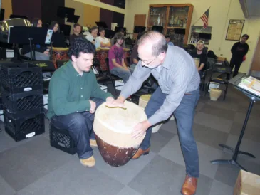 Story and Video: John Marshall High School Receives Donation of Authentic African Drums